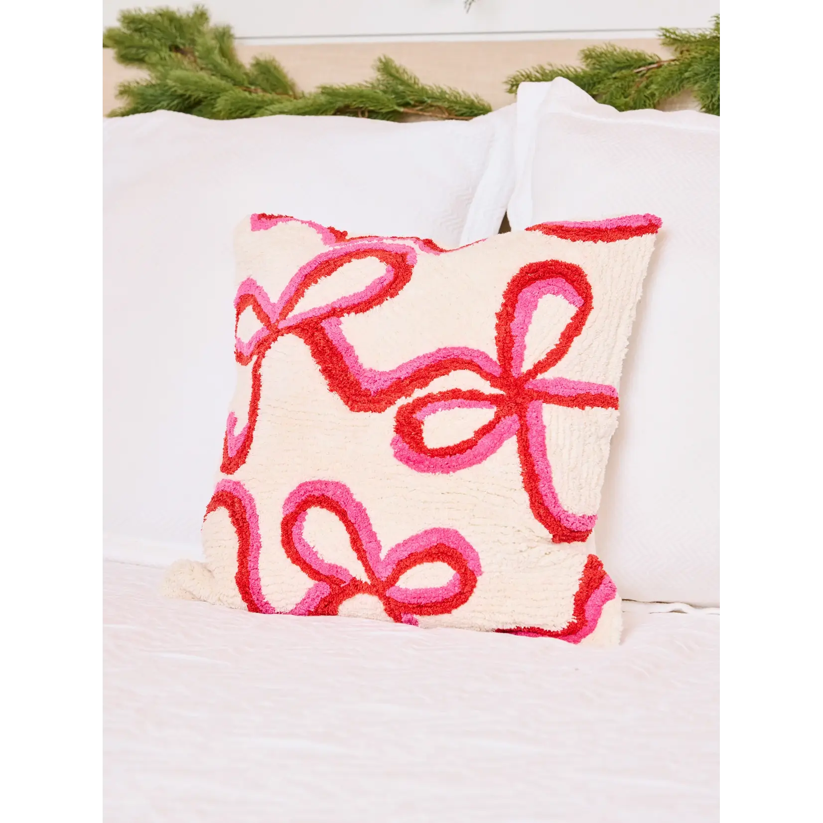 Mary Square Whimsical Bows Square Pillow
