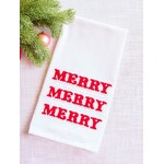 Mary Square Merry Merry Merry Tea Towel