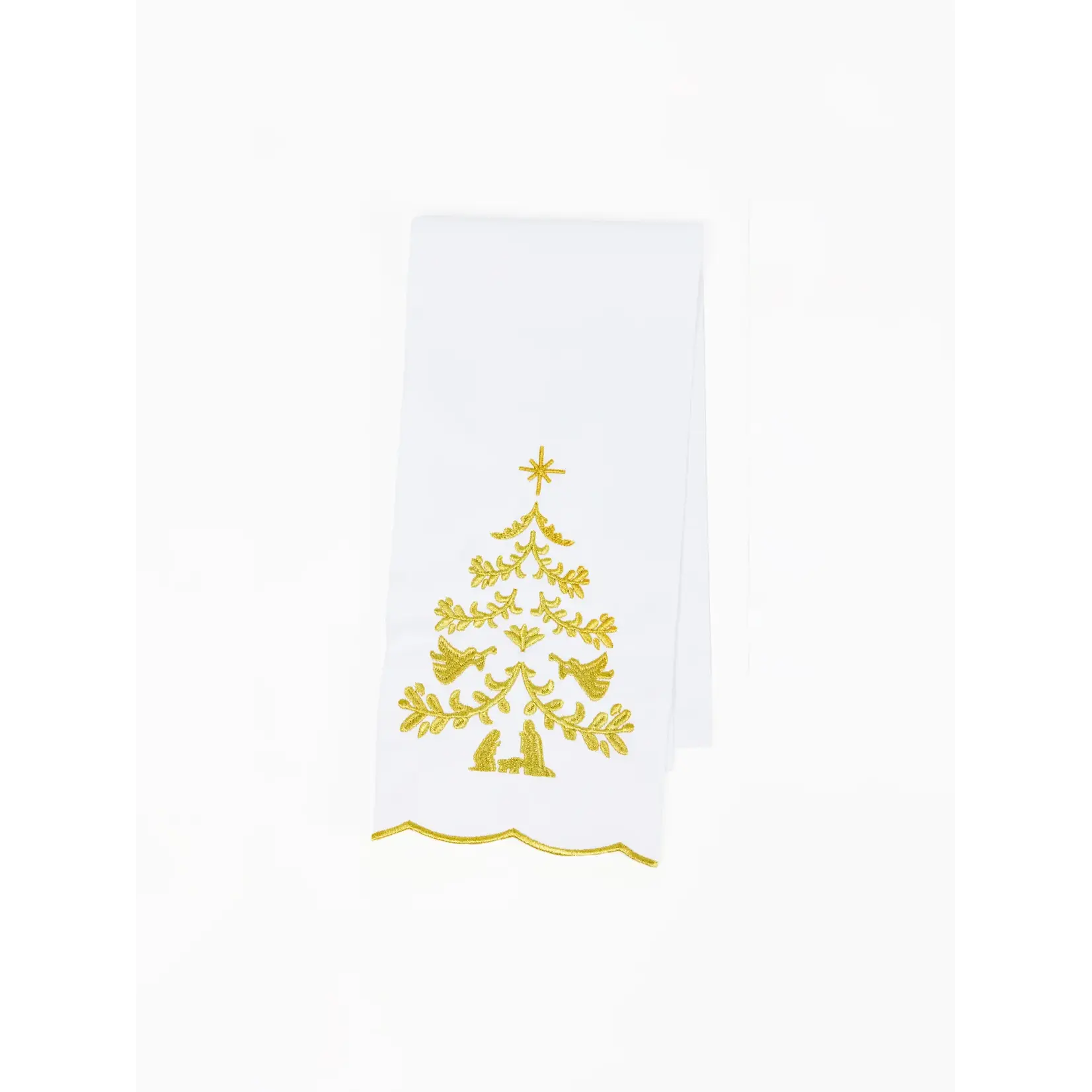 Mary Square Nativity Tree Tea Towel