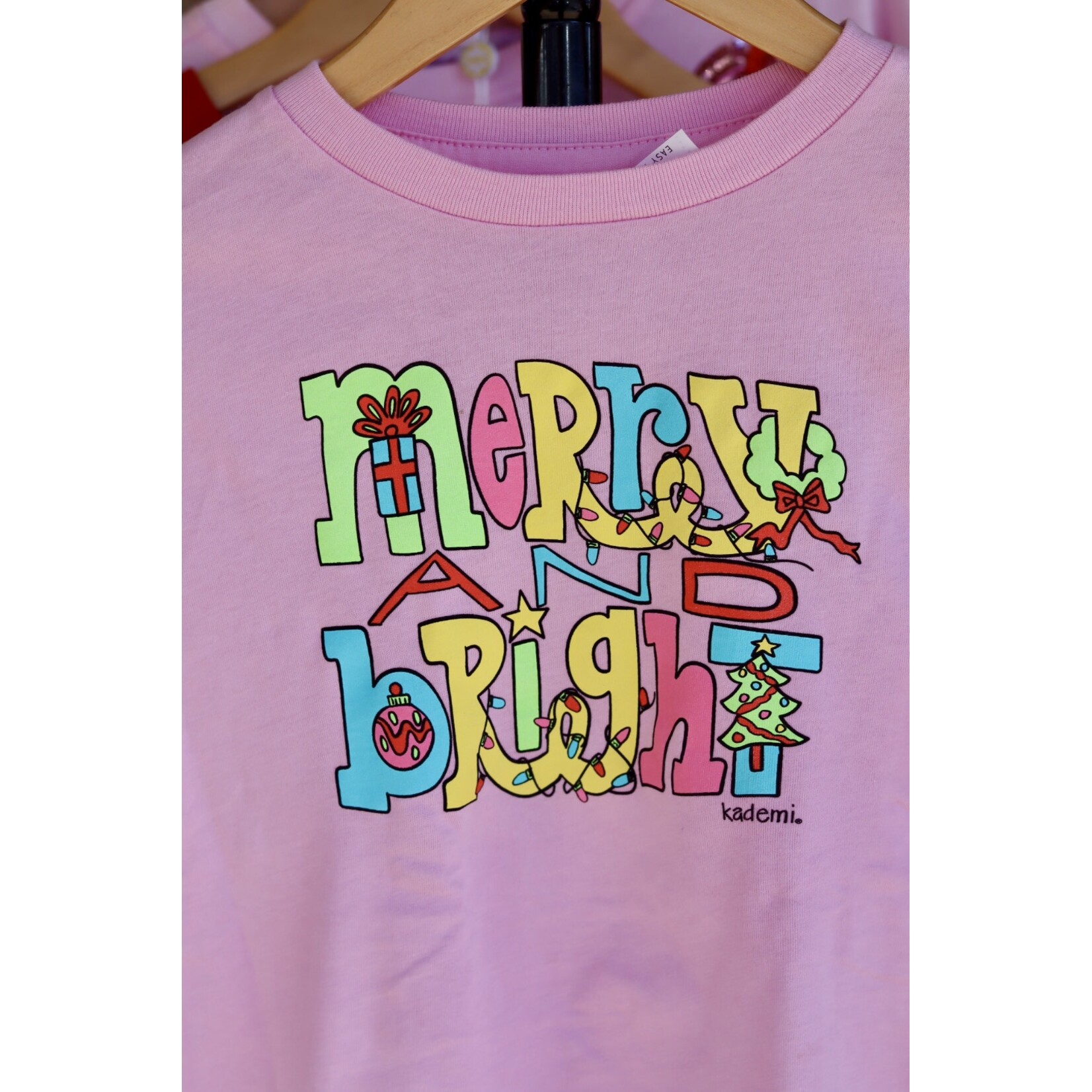 Kademi Merry & Bright Pink Youth L/S