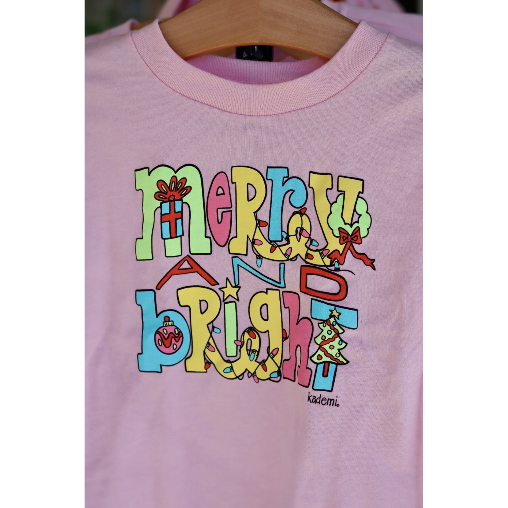 Kademi Merry & Bright Pink Toddler L/S