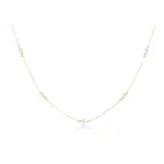 enewton Choker Simplicity Chain 15" Gold 4mm Pearl