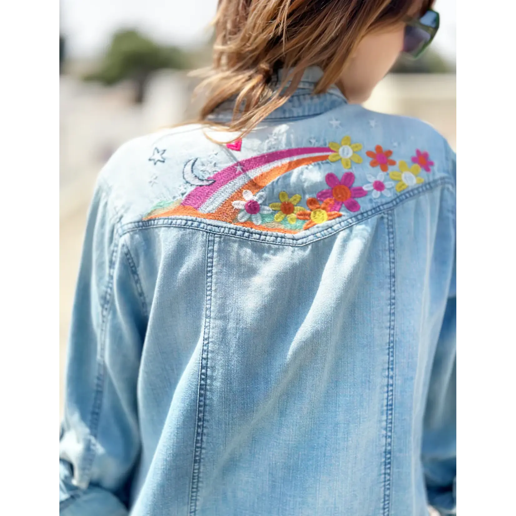 Billy T To The Moon and Back Shirt - Denim