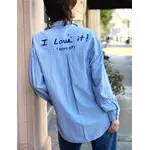 Billy T I Love It Shirt - Blu Cabana Stripes