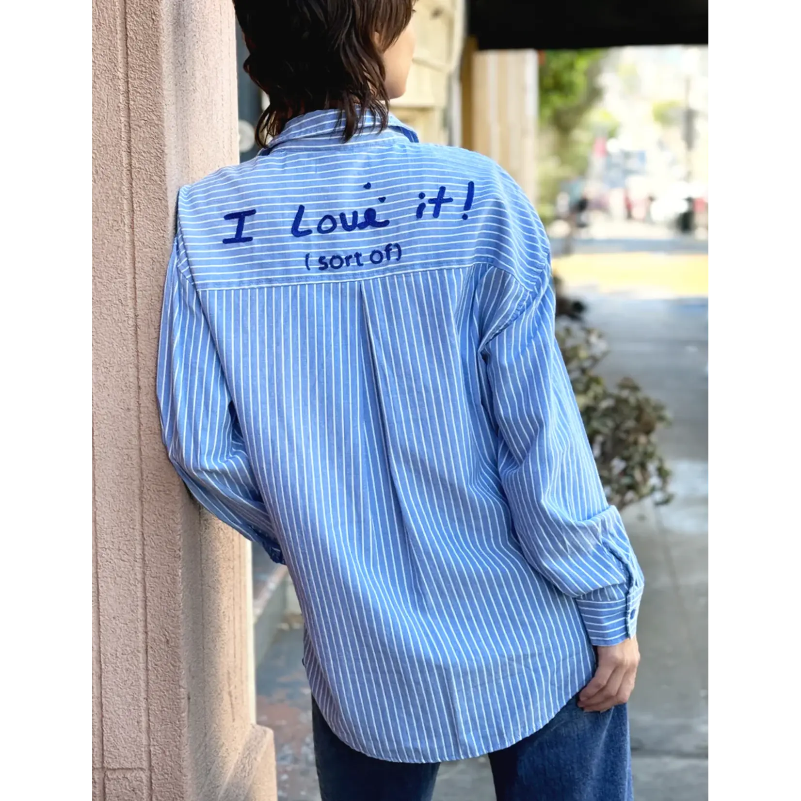 Billy T I Love It Shirt - Blu Cabana Stripes