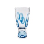 Two's Company 15" Blue Marine Visions Art Glass Vase - Hand-Blown Glass