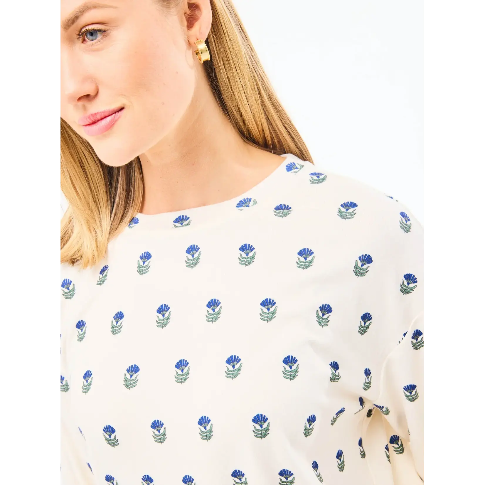 Mary Square Sophie Floral Foulard Navy Pant Set