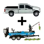 Big Country Farm Toys F250 Truck & Bass Boat Combo
