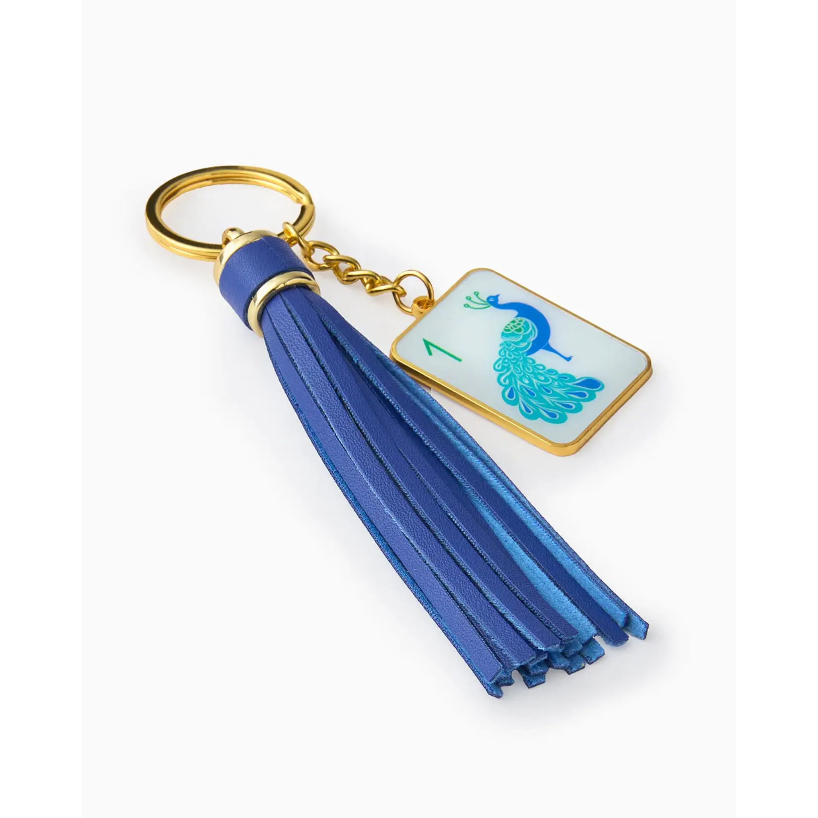 Oh My Mahjong One Bam Keychain