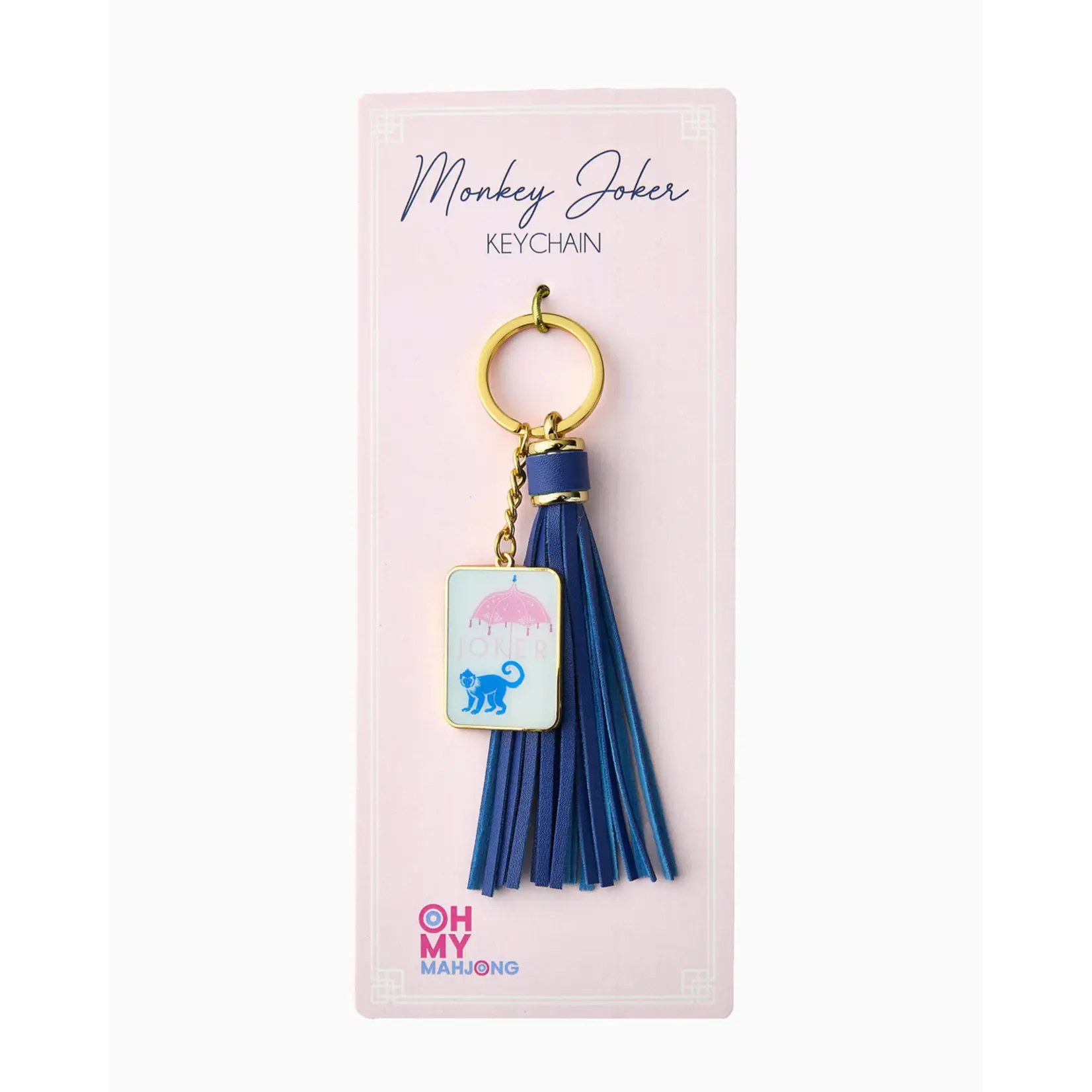 Oh My Mahjong Monkey Joker Keychain