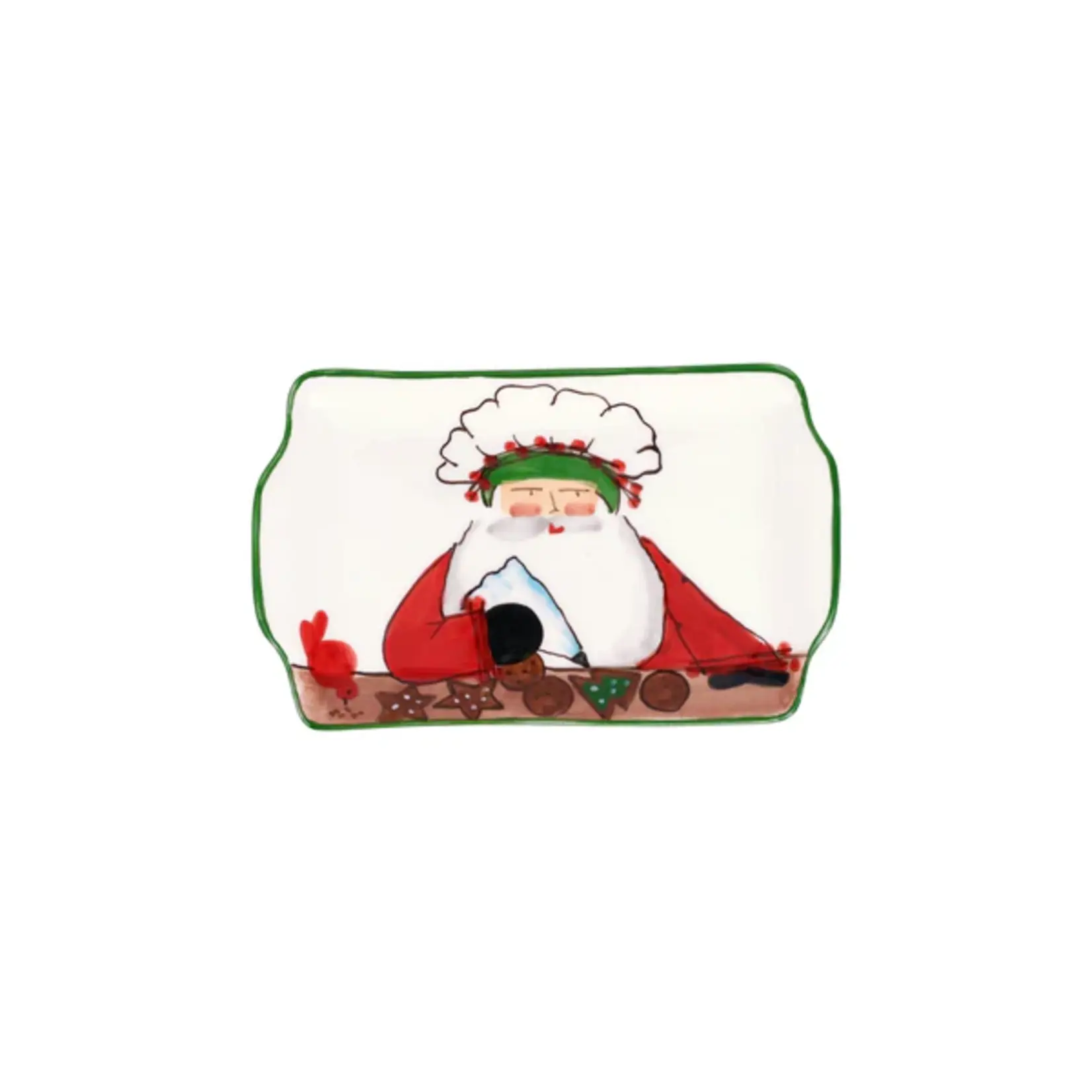 Vietri Old St. Nick 2025 Limited Edition Rectangular Plate