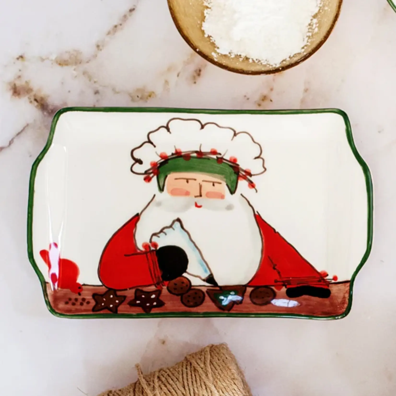 Vietri Old St. Nick 2025 Limited Edition Rectangular Plate