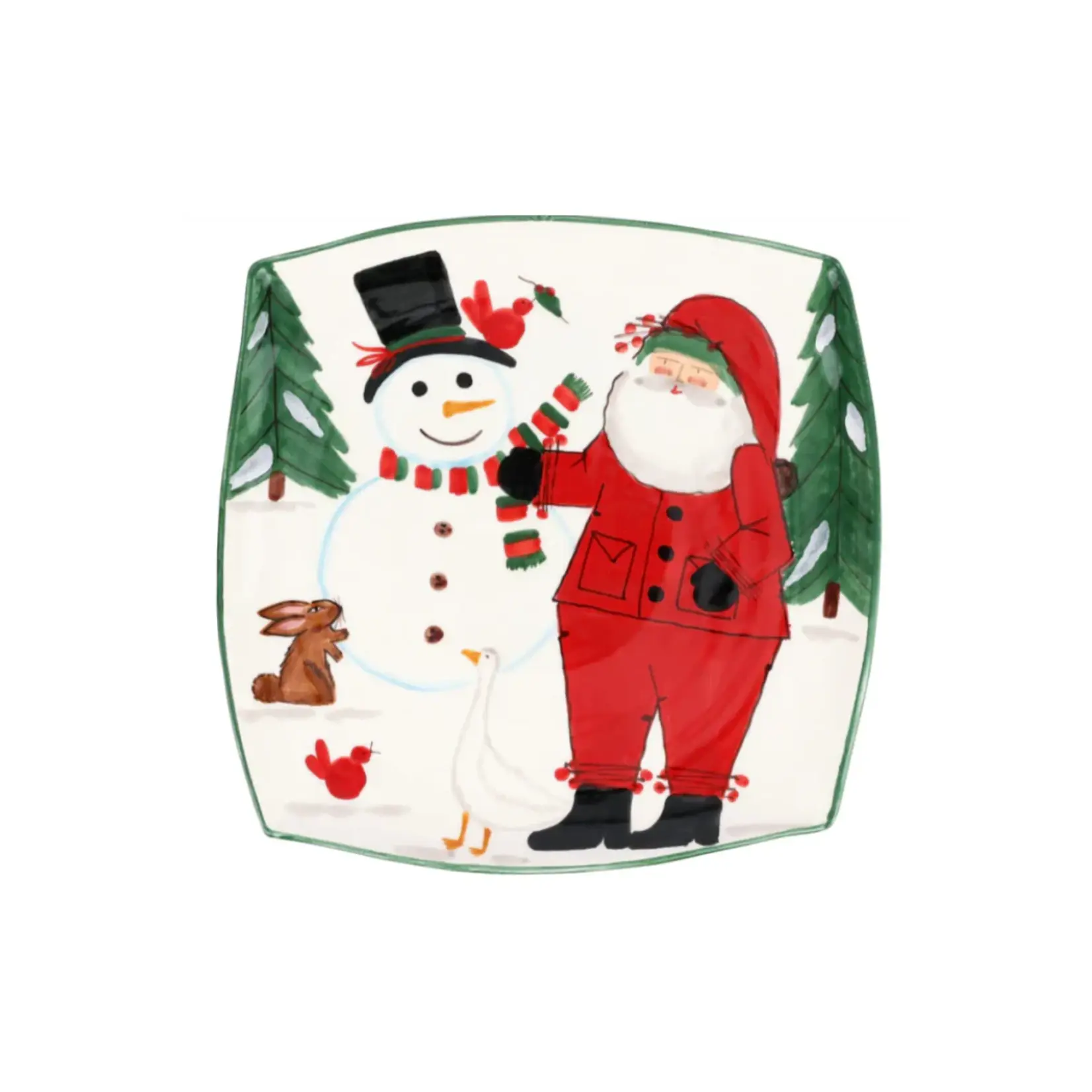 Vietri Old St. Nick 2024 Limited Edition Square Platter