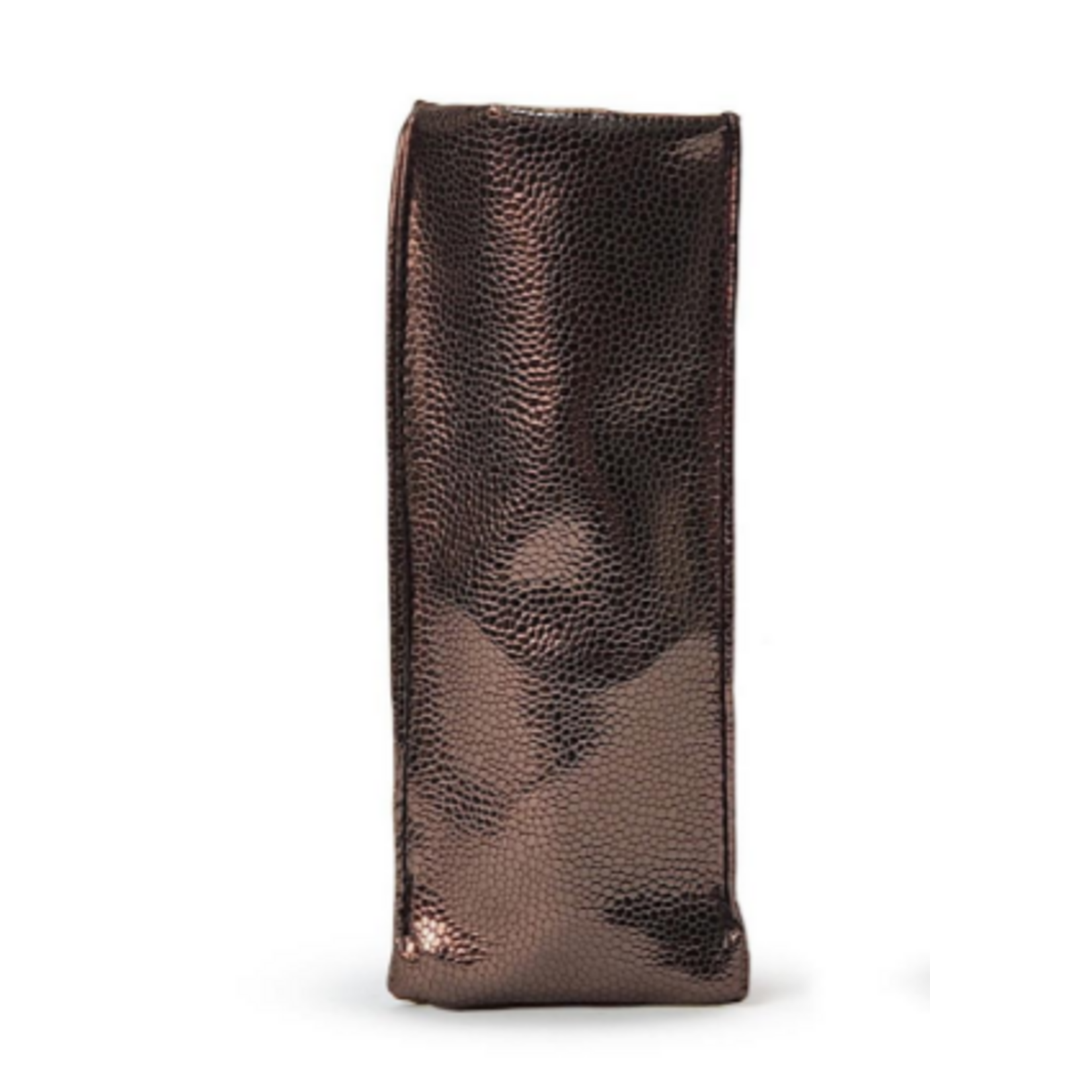 Two's Company "Looking Good" Metallic Tones Faux Snake Skin Standing Triangular Weighted Eyeglasses / Accessory Holder