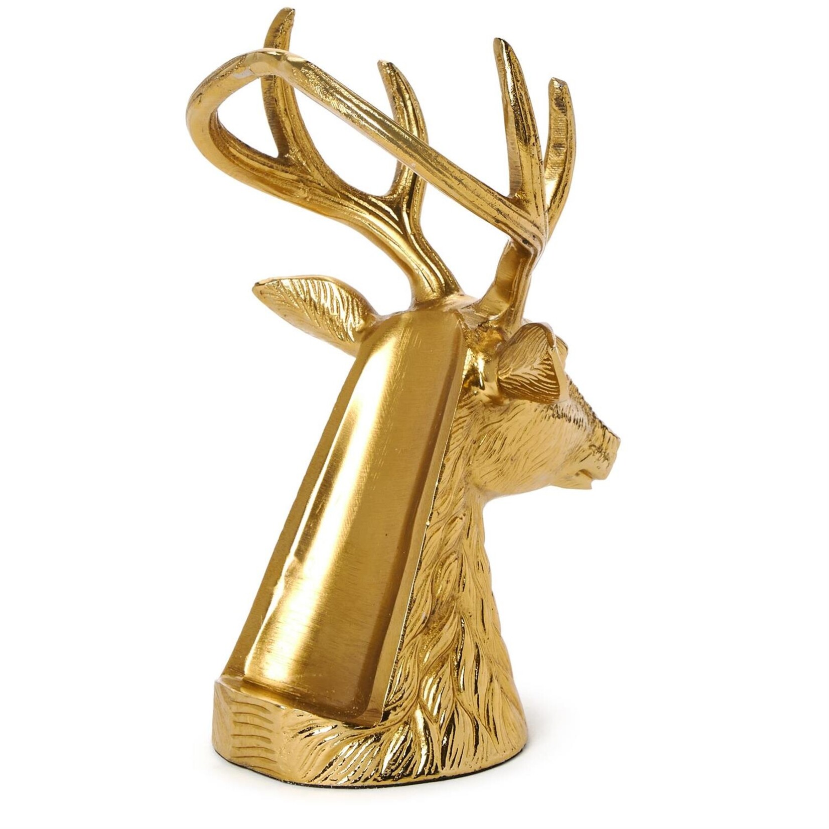 Two's Company Gold Stag Bottle Holder