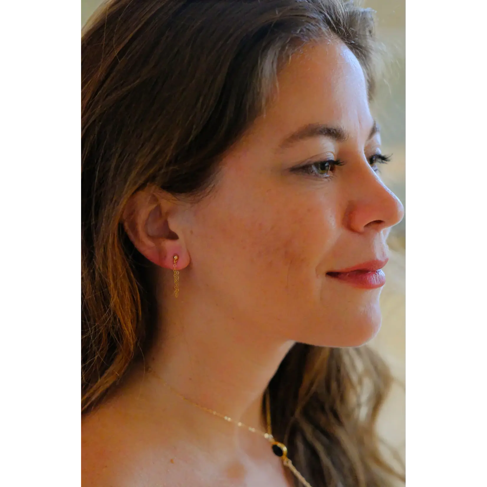 Jovial Art Simple Scoop Dangle Gold/Long Dangle