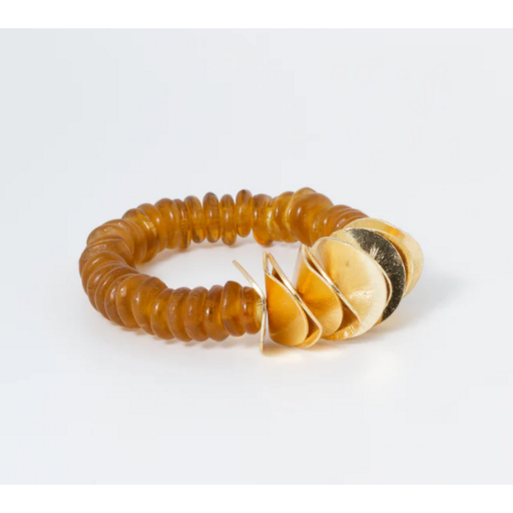 Coastal Grit Amber Seascape Gold Disc