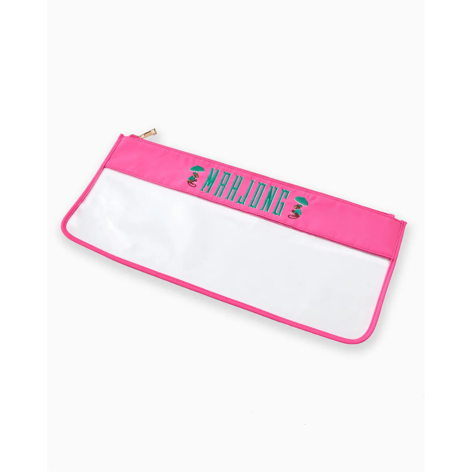 Oh My Mahjong Pink Monkey Mahjong Tile Storage Bag