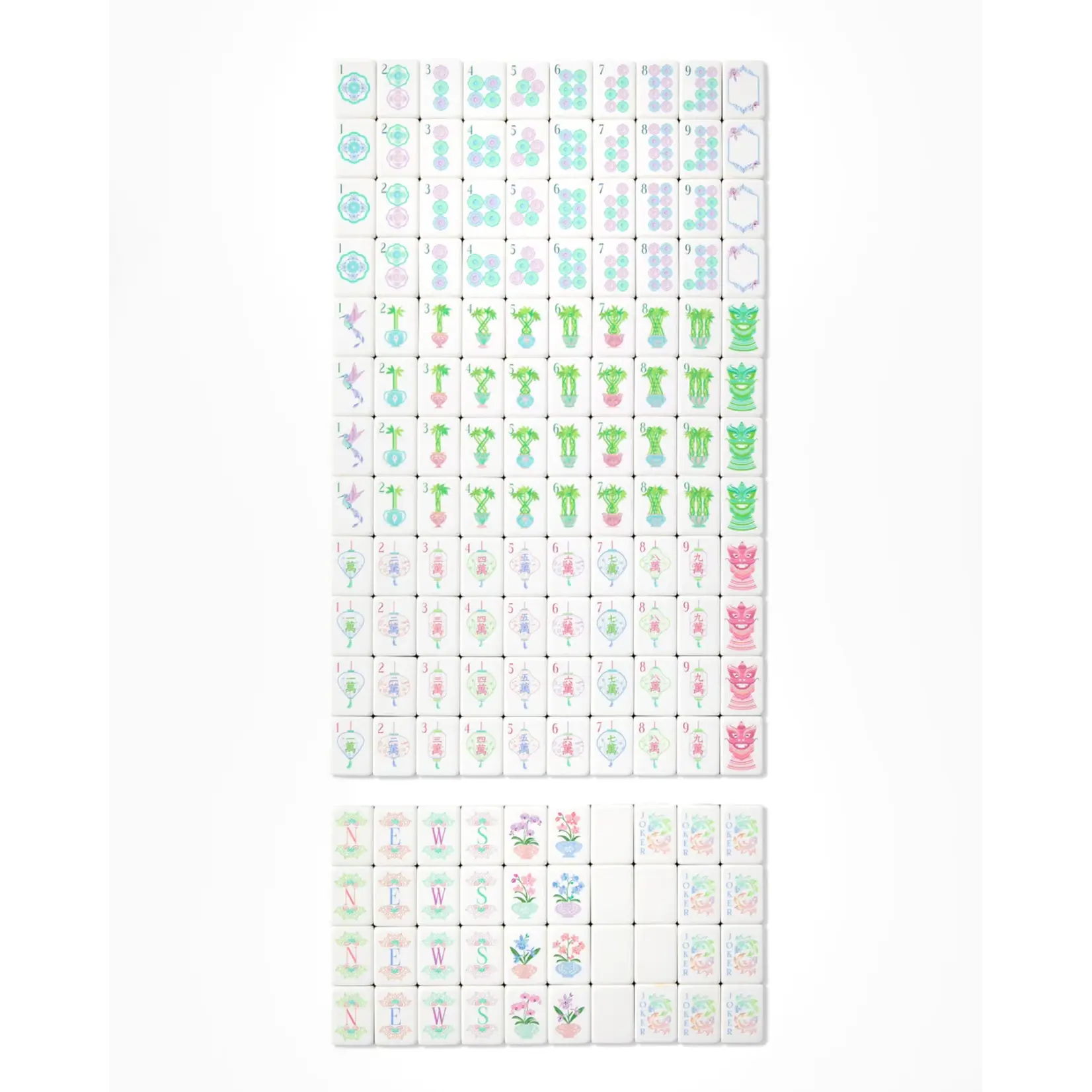 Oh My Mahjong Moonlight Mahjong Tile Set