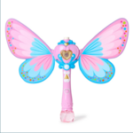 Two's Company Fairy Butterfly LED Illuminating Bubble Wand Blower