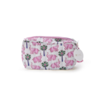 Two's Company Lucky Elephant Printed Cotton Quilted Cosmetic and Accessory Bags Small