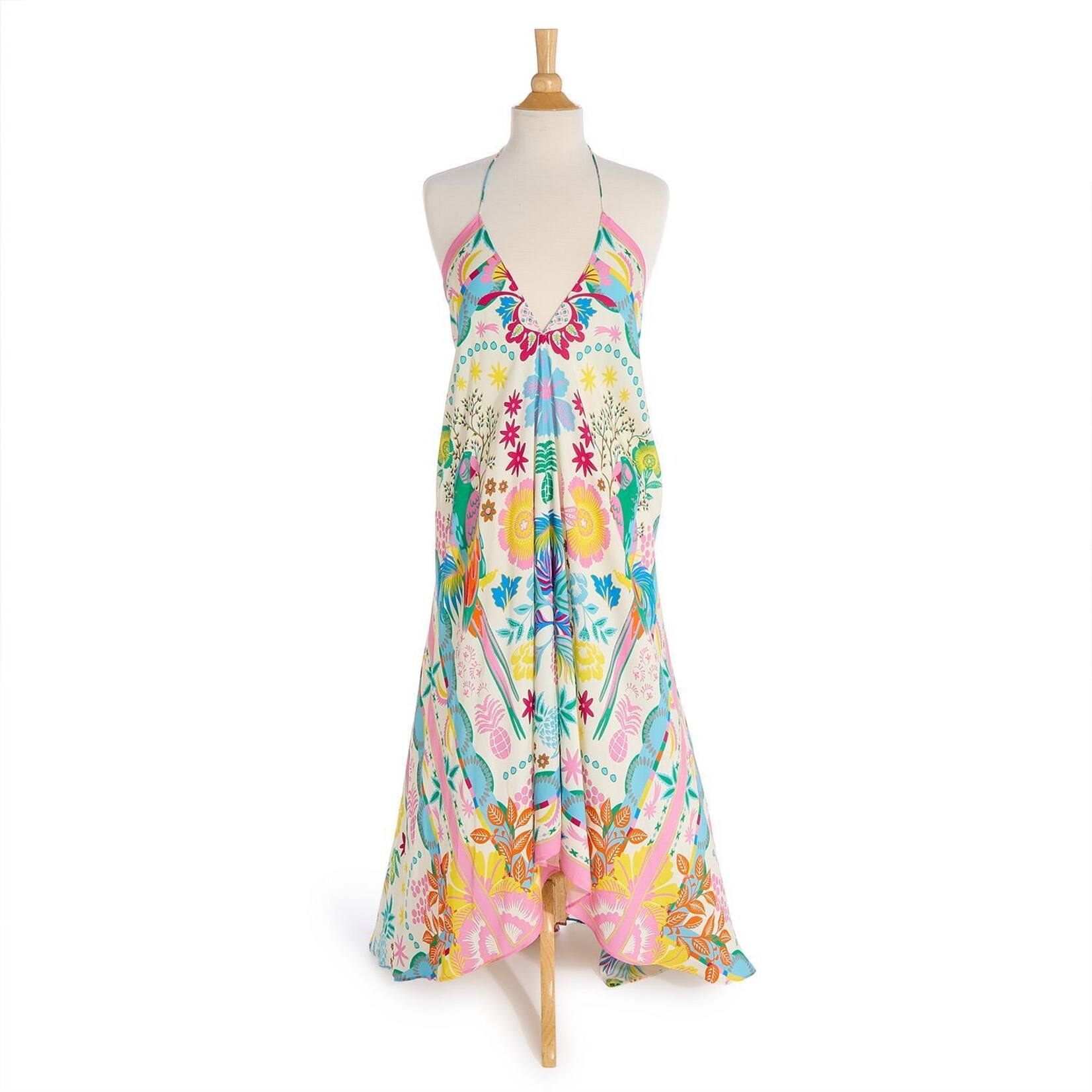 Two's Company Babouchka Blanc Voila Dress (one size fits most) Designed by Wild Paris - Viscose