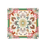 Two's Company Wakiza Beige Print Mini Square Scarf Designed by Wild Paris