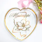 Annieglass Mississippi Heart Plate