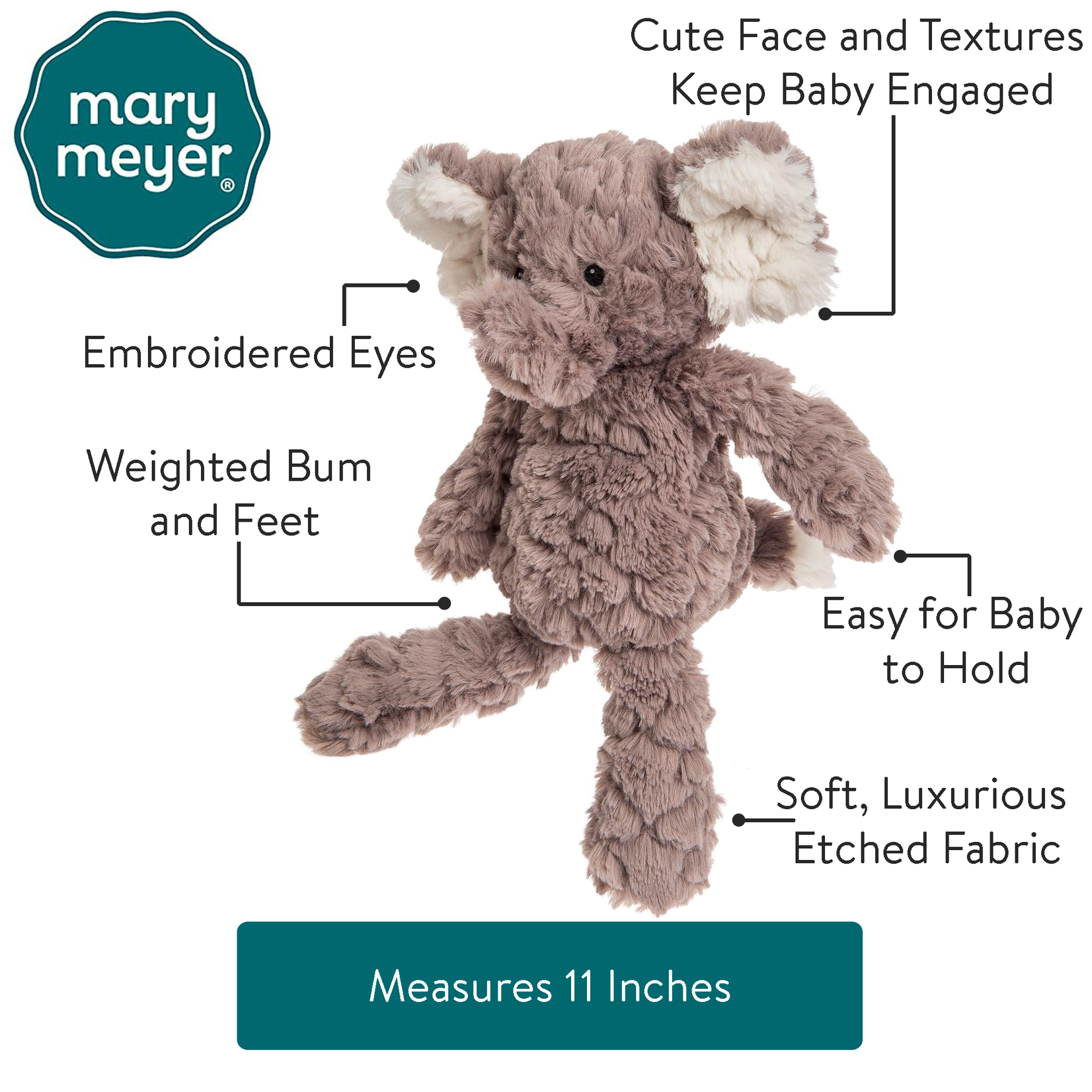 Mary Meyer Putty Nursery Elephant