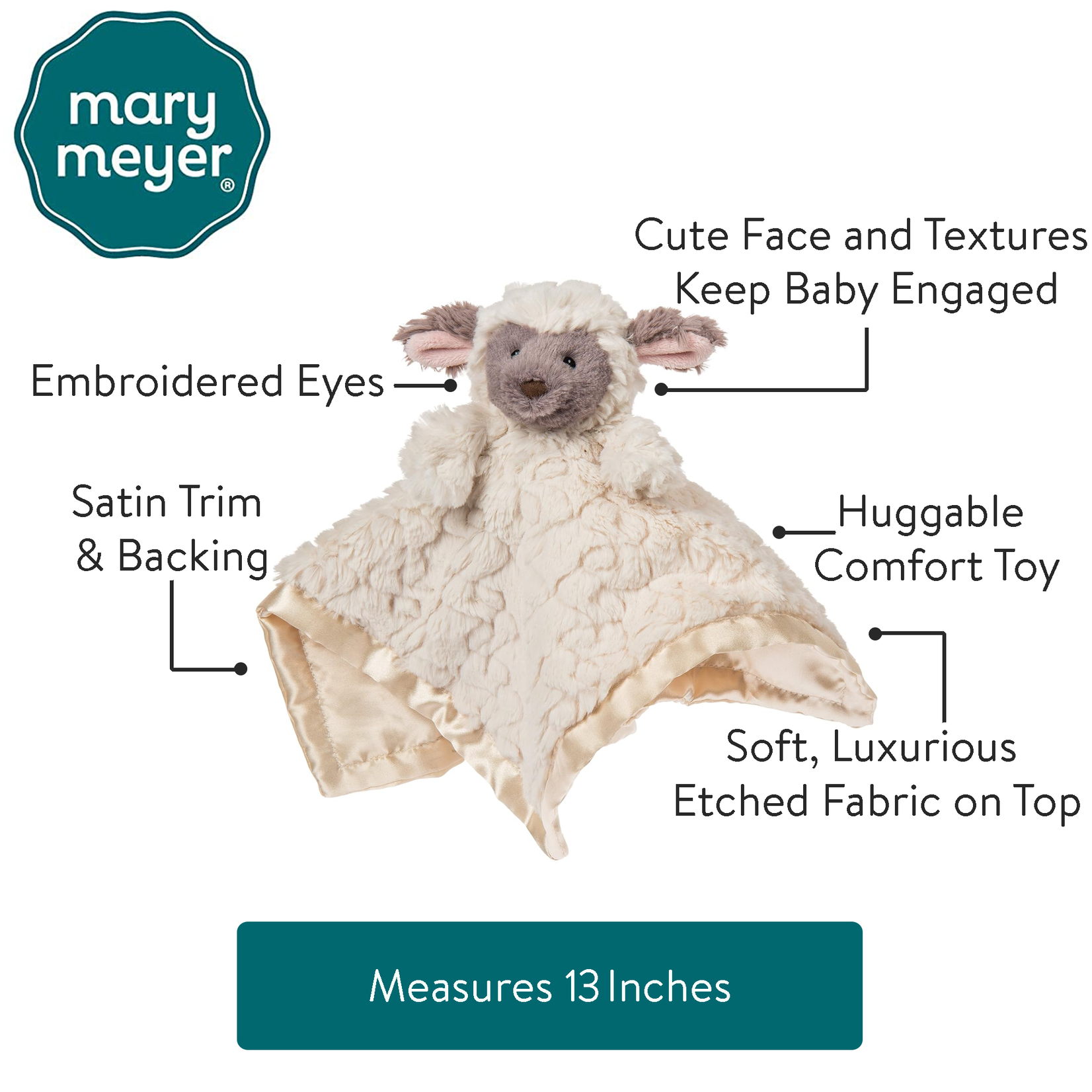 Mary Meyer Putty Nursery Character Blanket Lamb