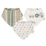 Crane Baby Charlie 3pc Farmhouse Tractor Bib Set