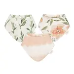 Crane Baby Parker Floral 3pc Muslin Bib Set