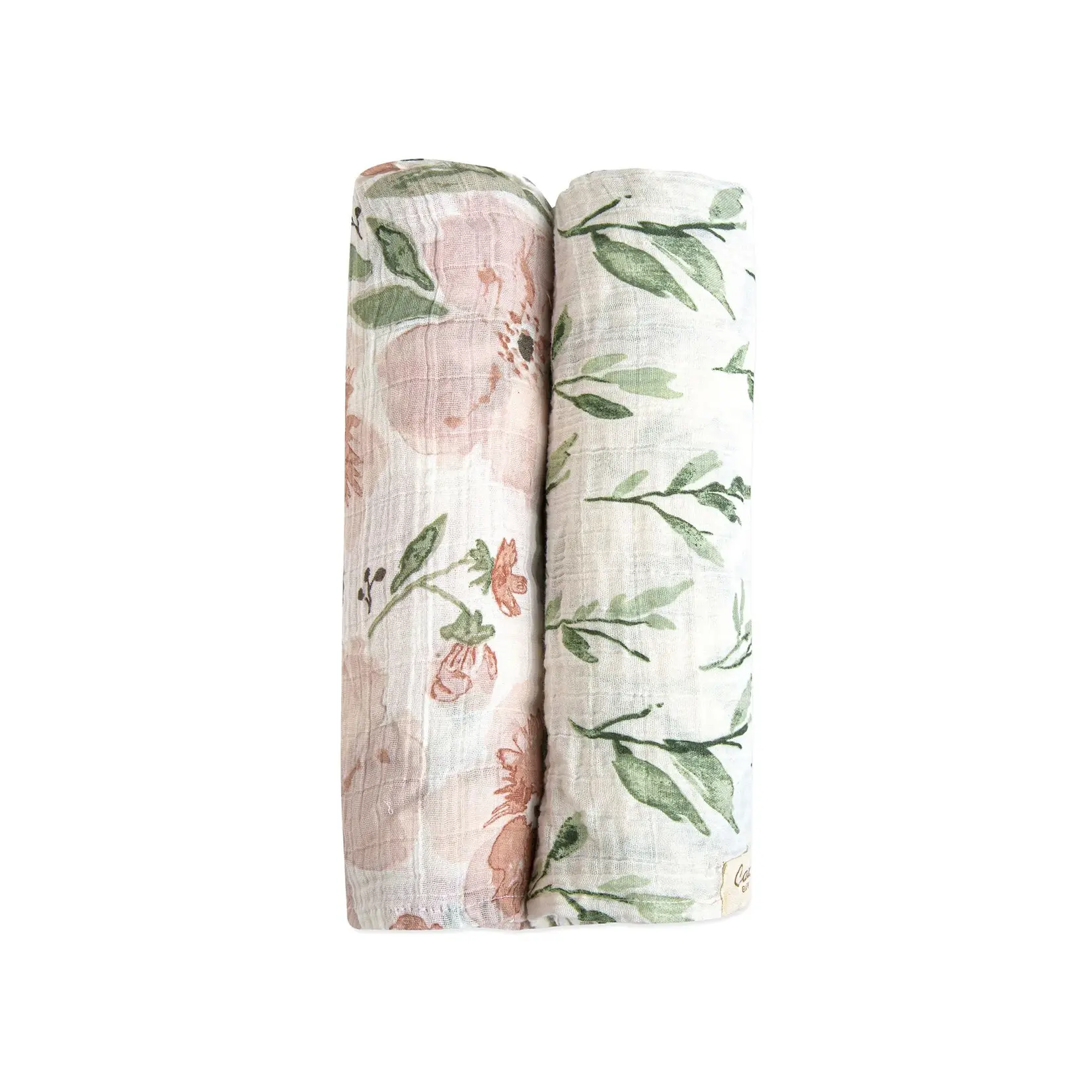 Crane Baby Parker Floral 2pc Swaddle Wraps