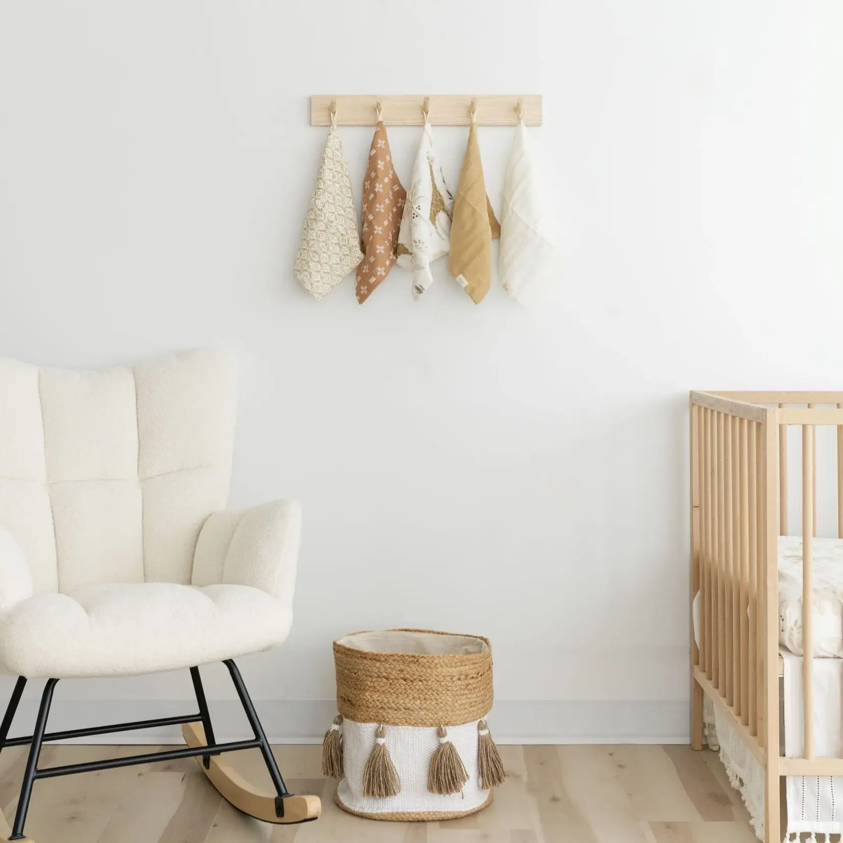 Crane Baby Kendi 5pc Wash Cloth Set Safari Animal