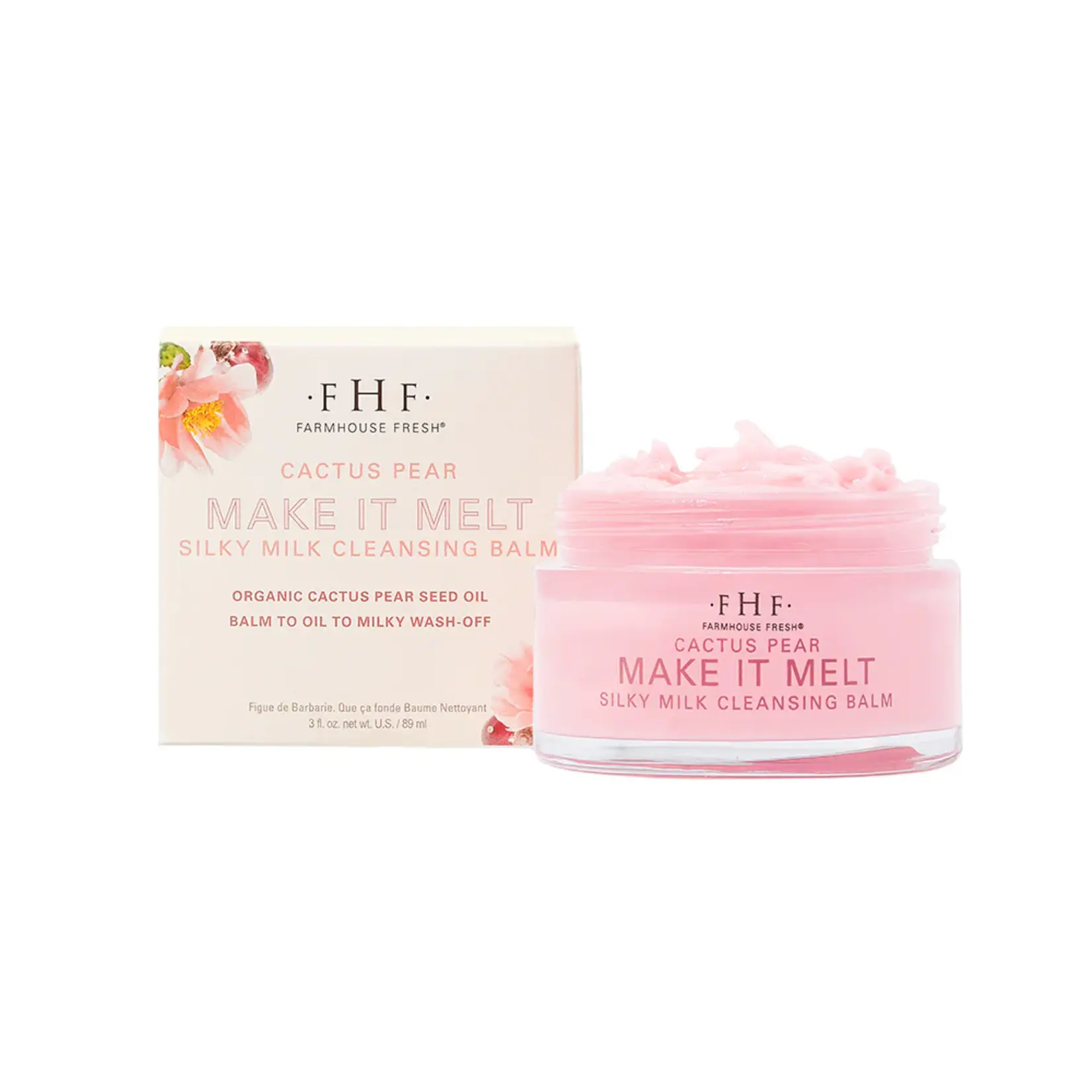 Farmhouse Fresh Cactus Pear Make It Melt Silky Milk Cleansing Balm
