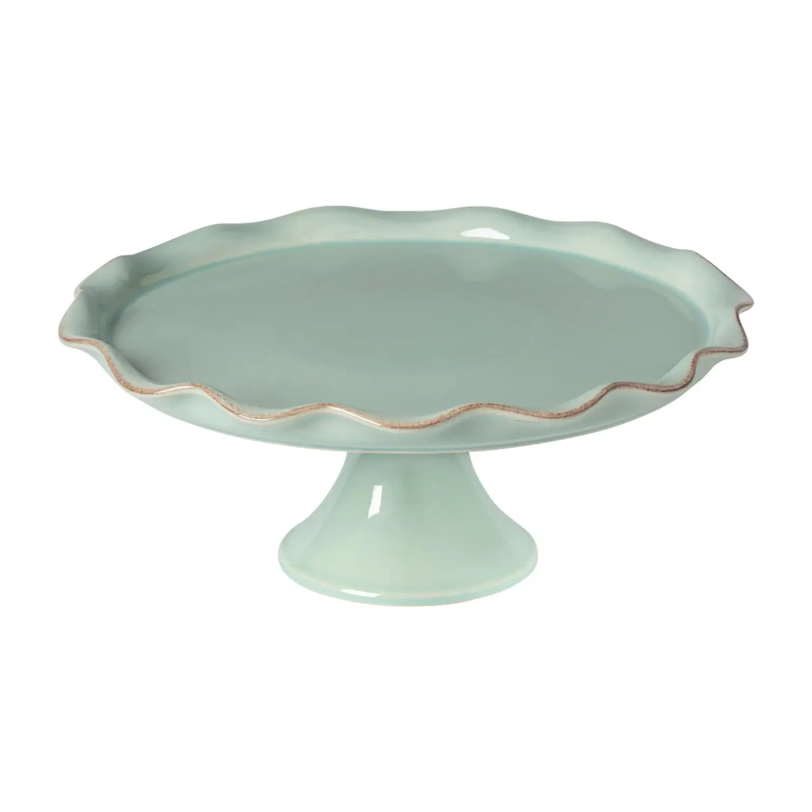 Casafina Cook & Host Footed Plate Robins Egg Blue 12"