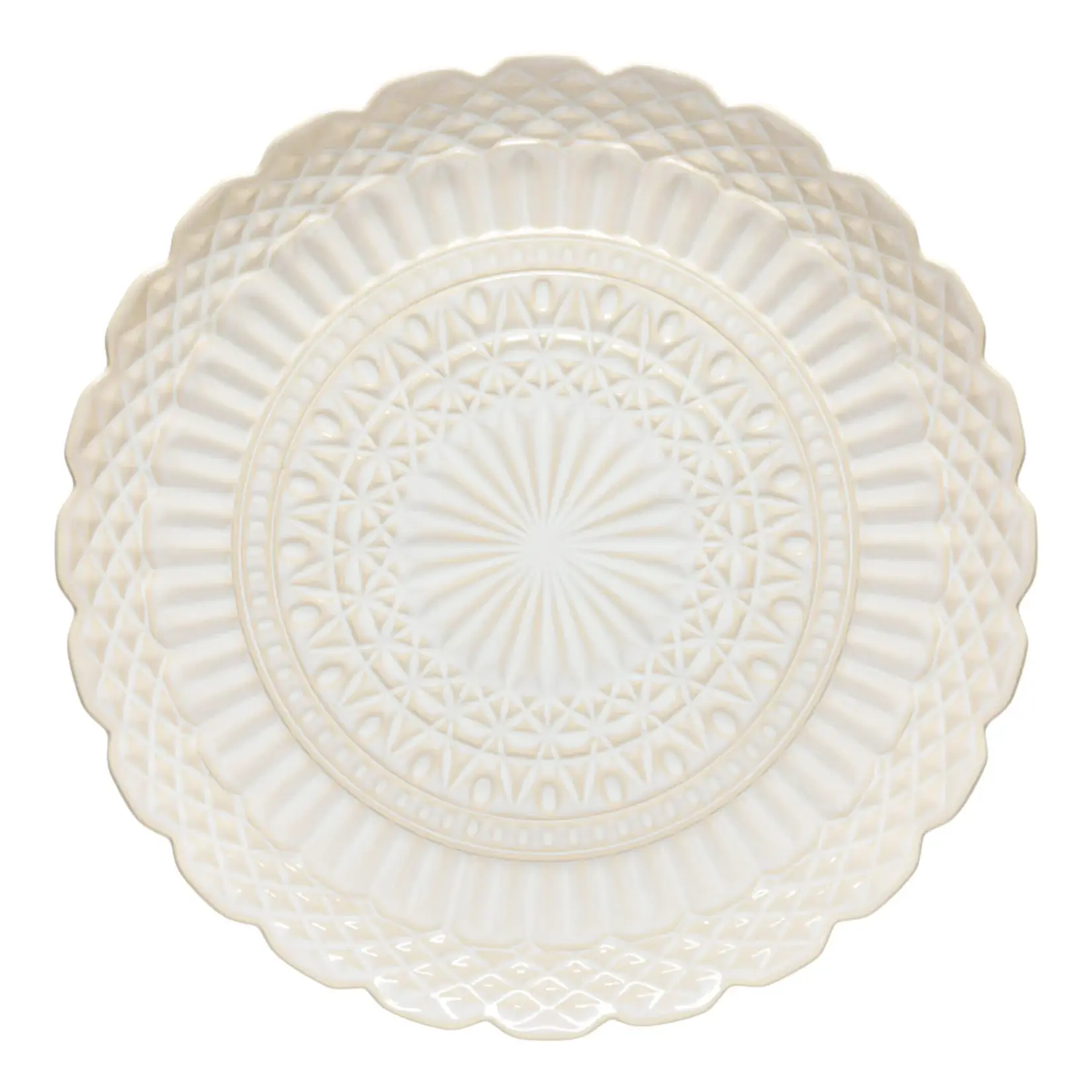 Casafina Cristal Round Platter White