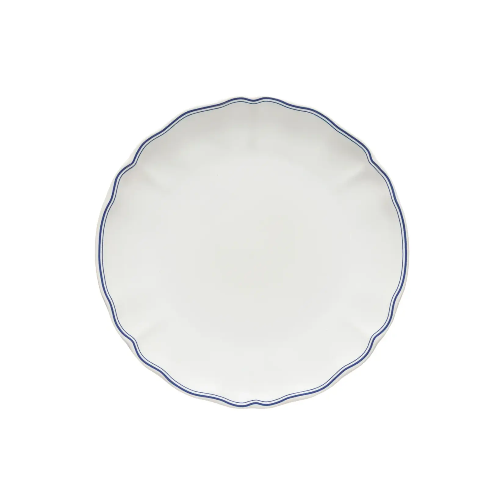 Casafina Vila Dinner Plate White/Blue Filet