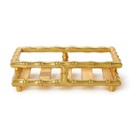 Two's Company Golden Bamboo Guest Towel / Napkin Holder