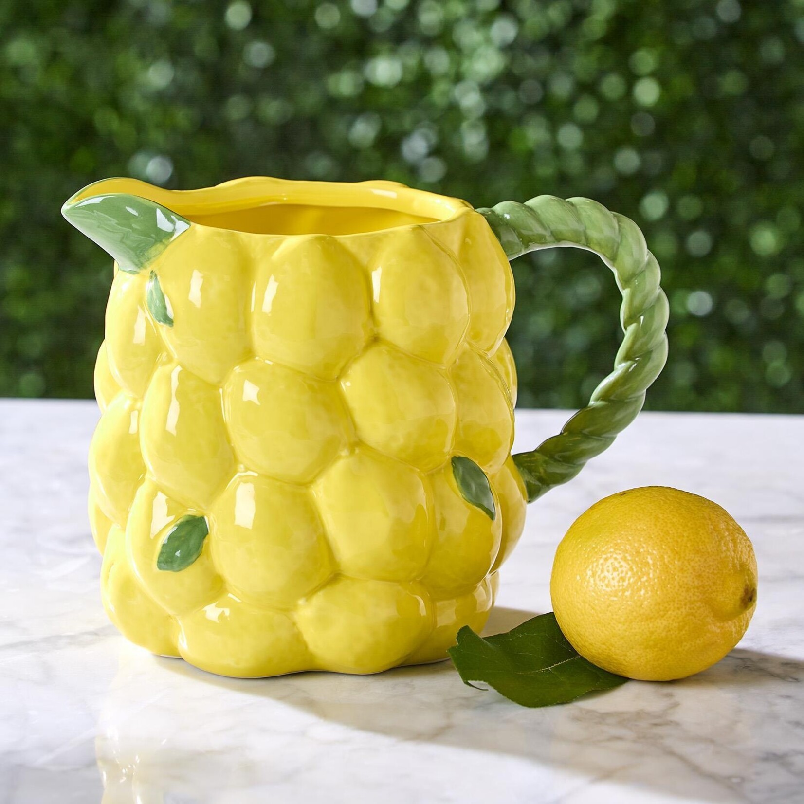 Two's Company Lemon Grove Pitcher / Vase