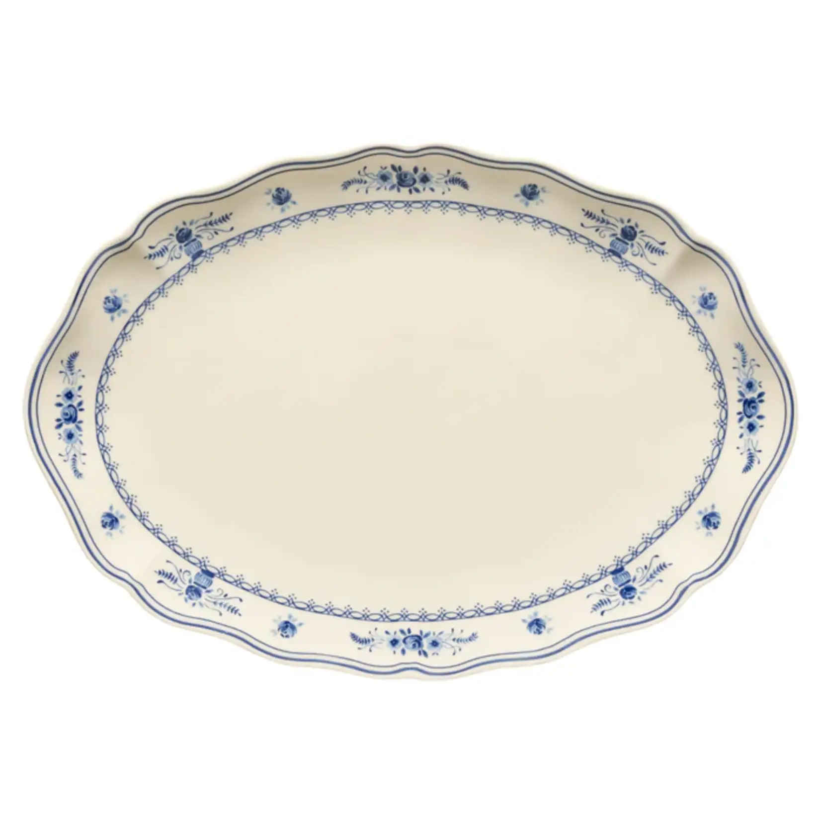 Casafina Vila Oval Platter White/Blue