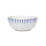 Juliska Sitio Stripe Delft Blue Cereal/Ice Cream Bowl