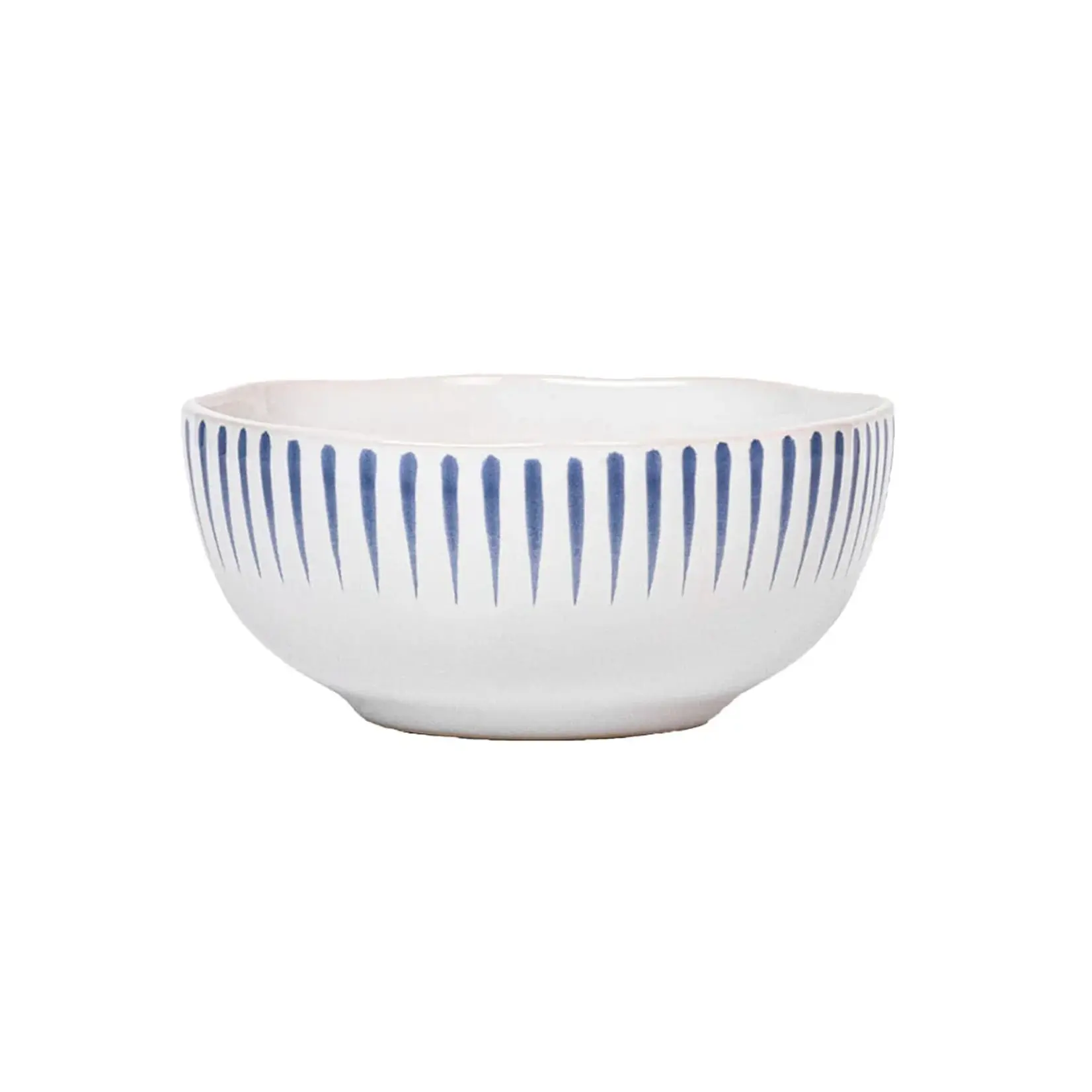 Juliska Sitio Stripe Delft Blue Cereal/Ice Cream Bowl