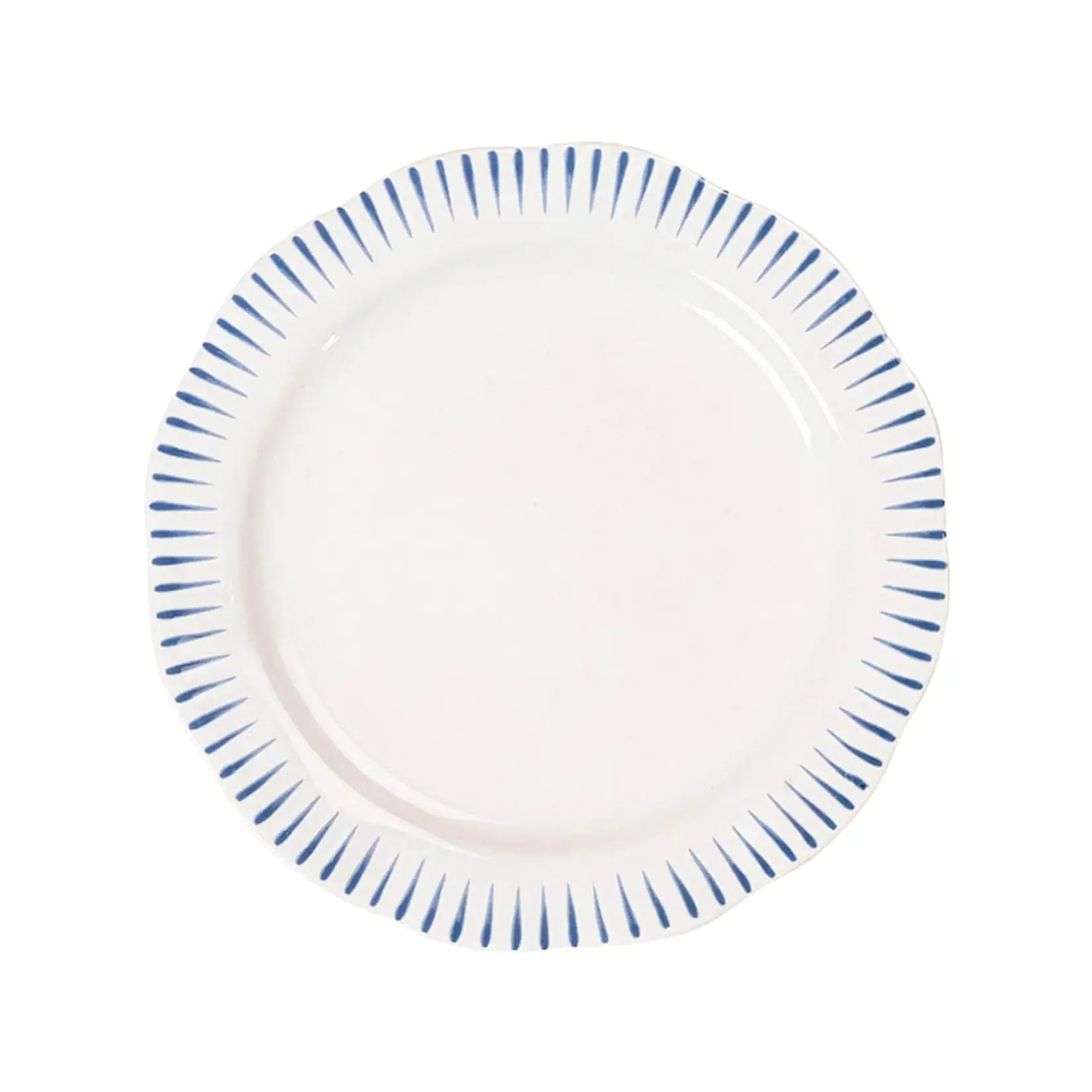 Juliska Sitio Stripe Delft Blue Dessert/Salad Plate