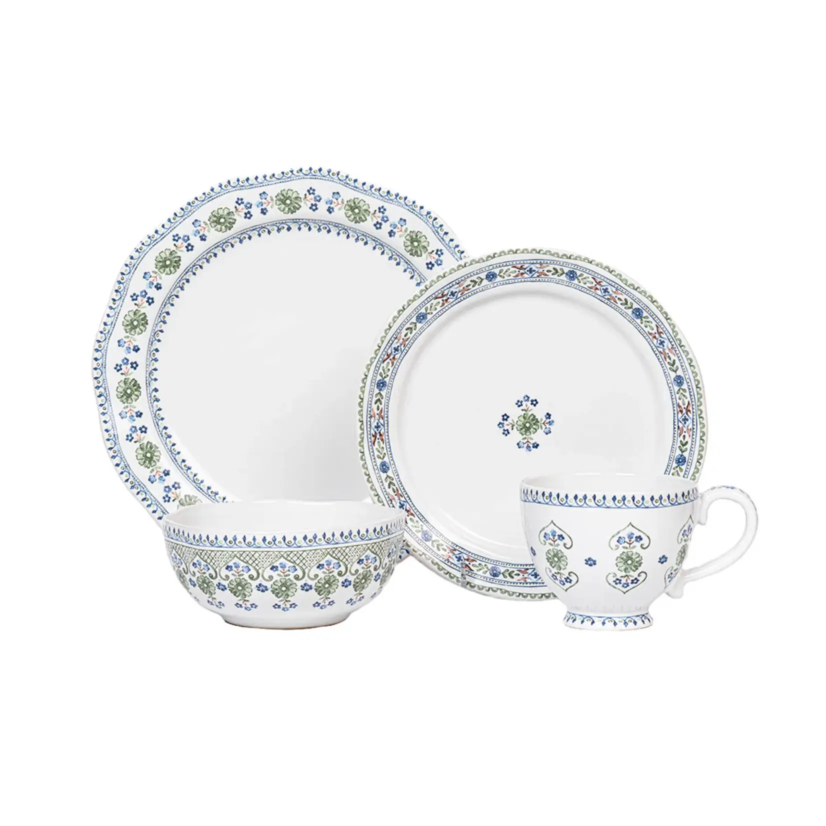 Juliska Villa Seville Chambray 4pc Place Setting