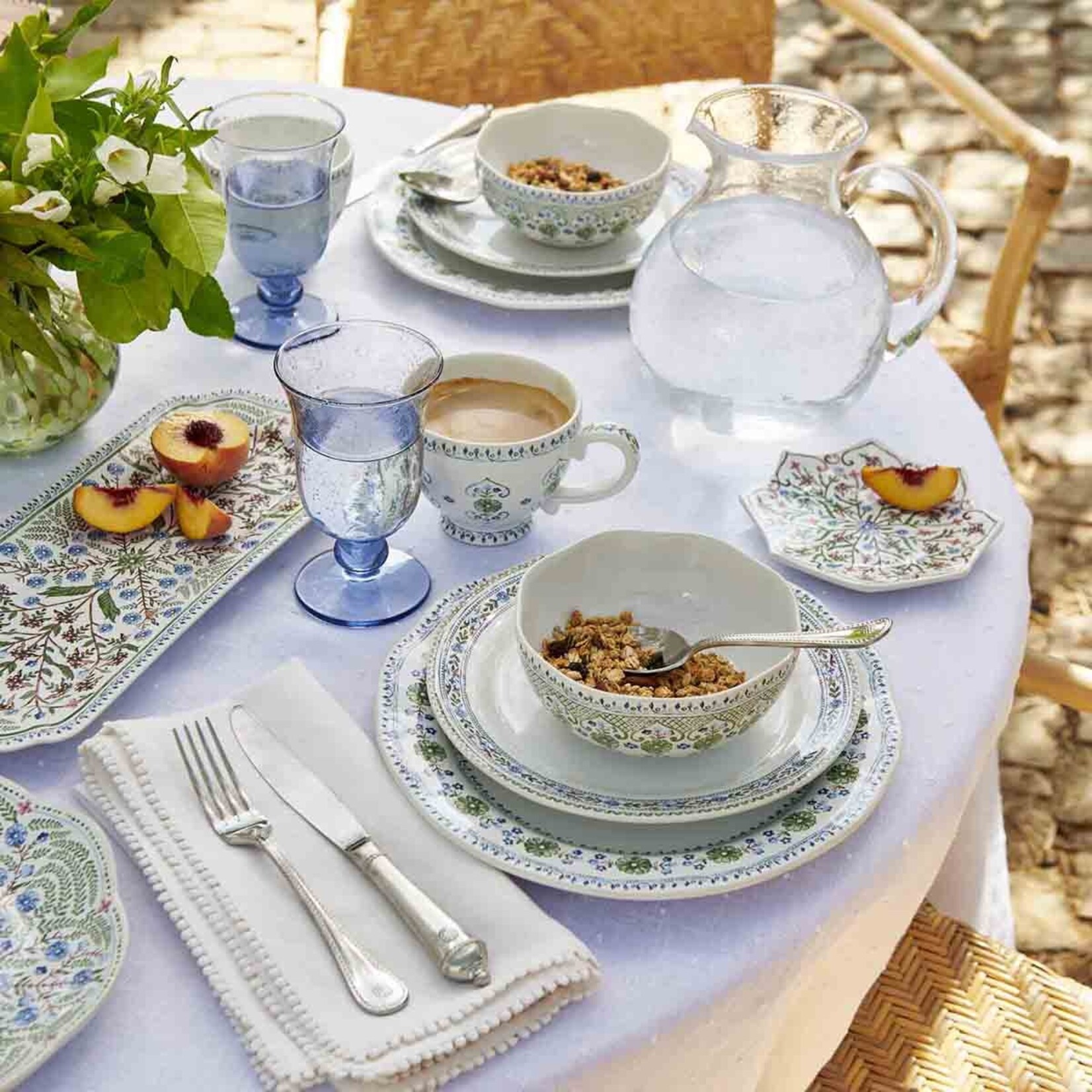 Juliska Villa Seville Chambray 4pc Place Setting
