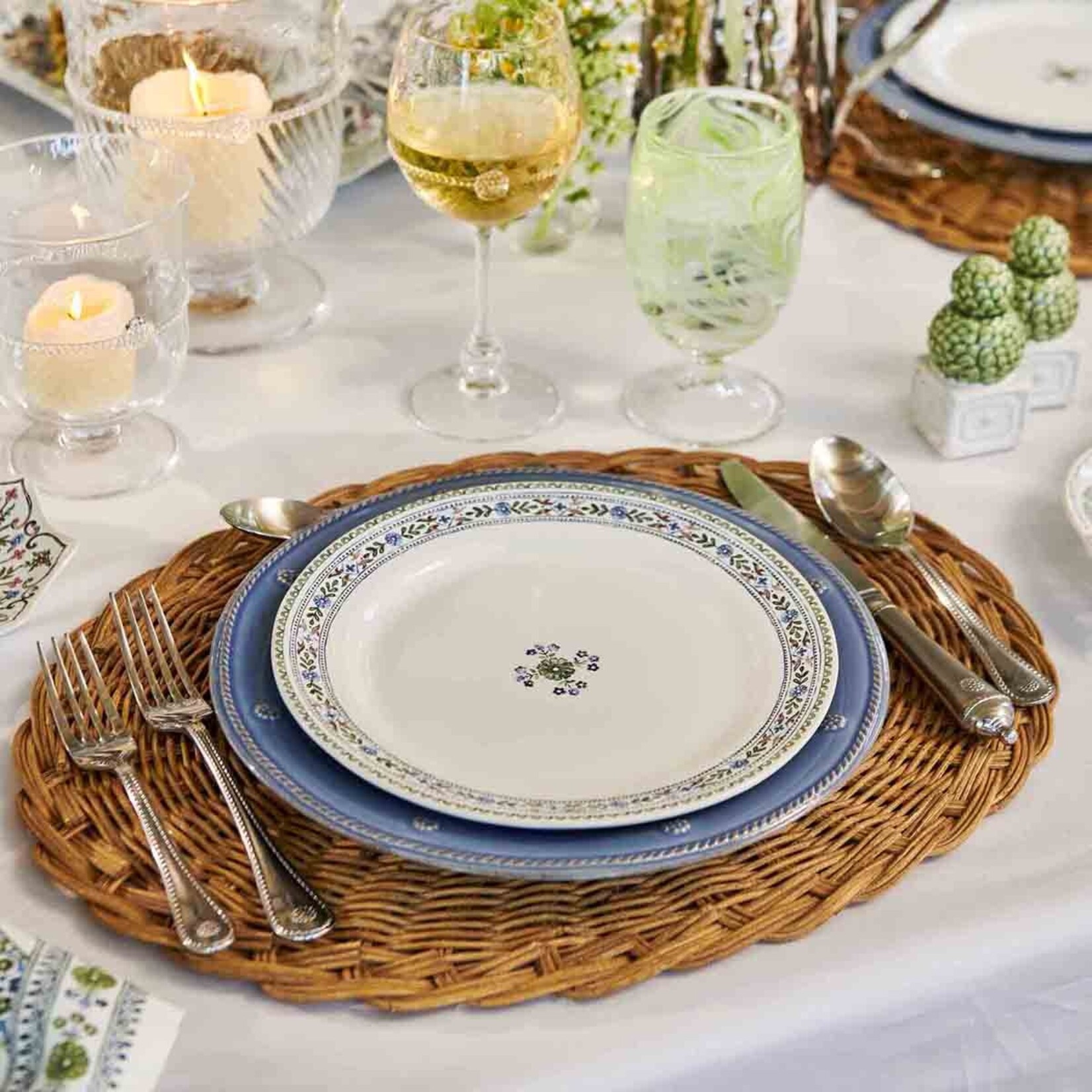 Juliska Villa Seville Chambray Dessert/Salad Plate