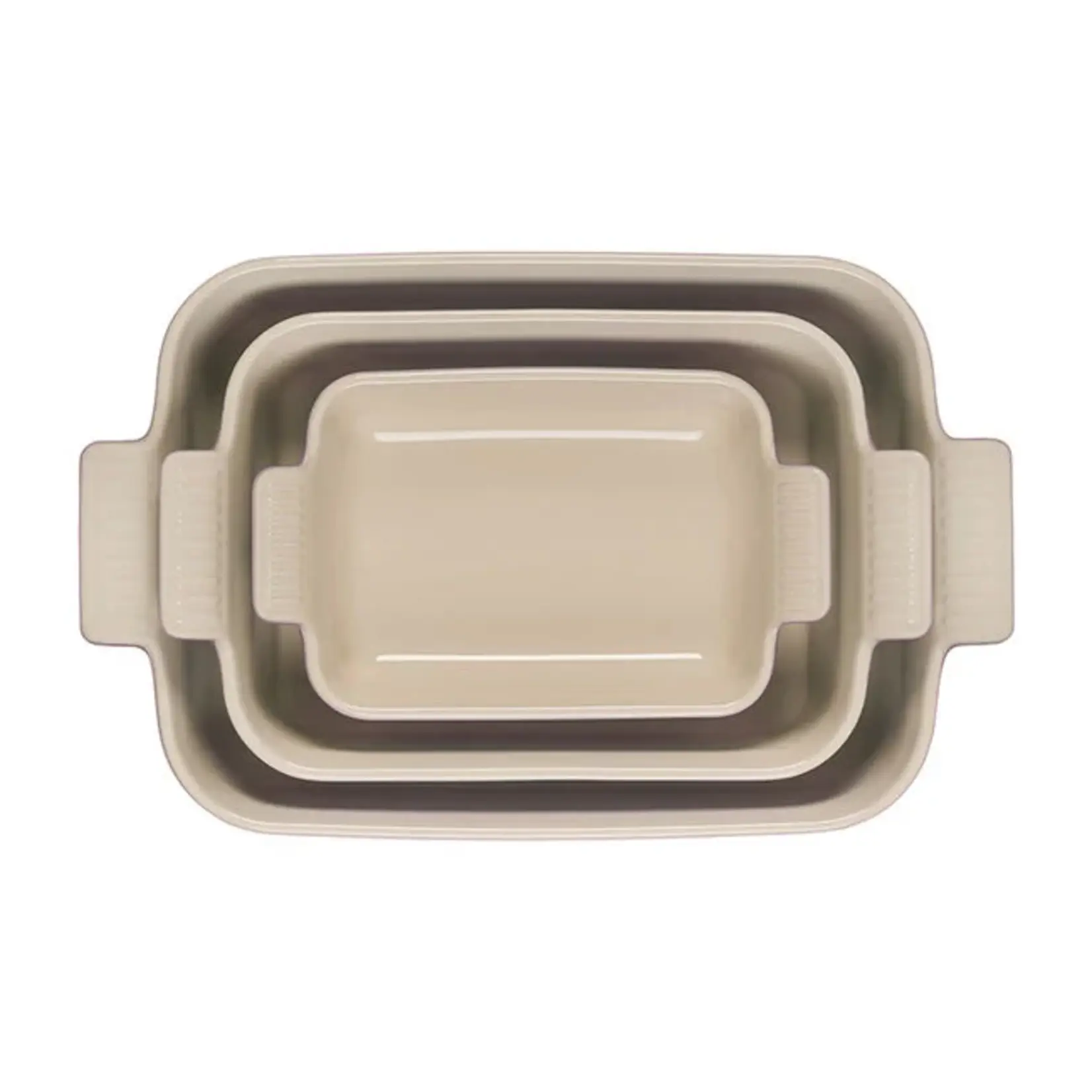 Le Creuset Heritage Set of 3 Rectangular Dishes - Chiffon Pink