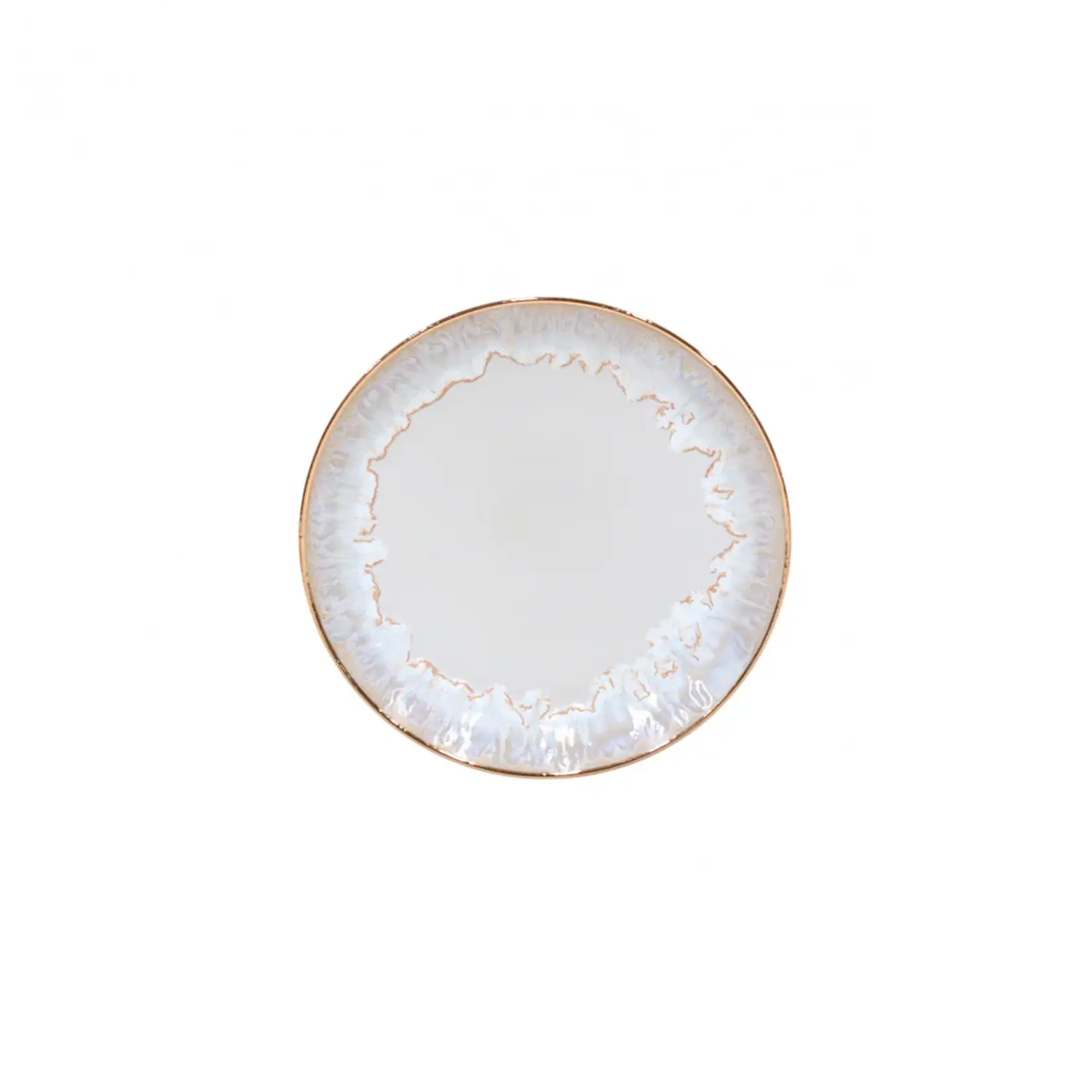 Casafina Taormina Salad Plate White/Gold