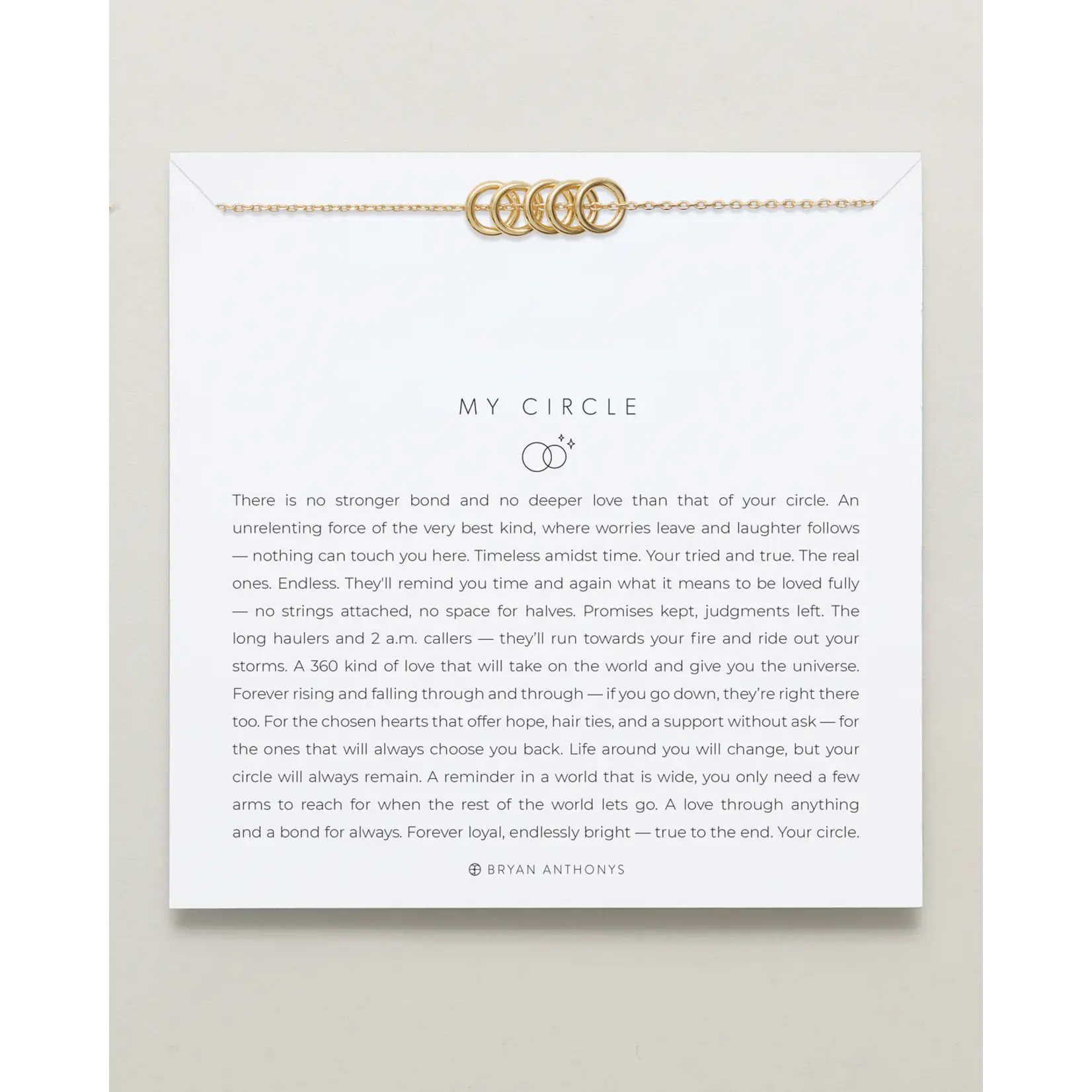 Bryan Anthonys My Circle Dainty Necklace 14k Gold